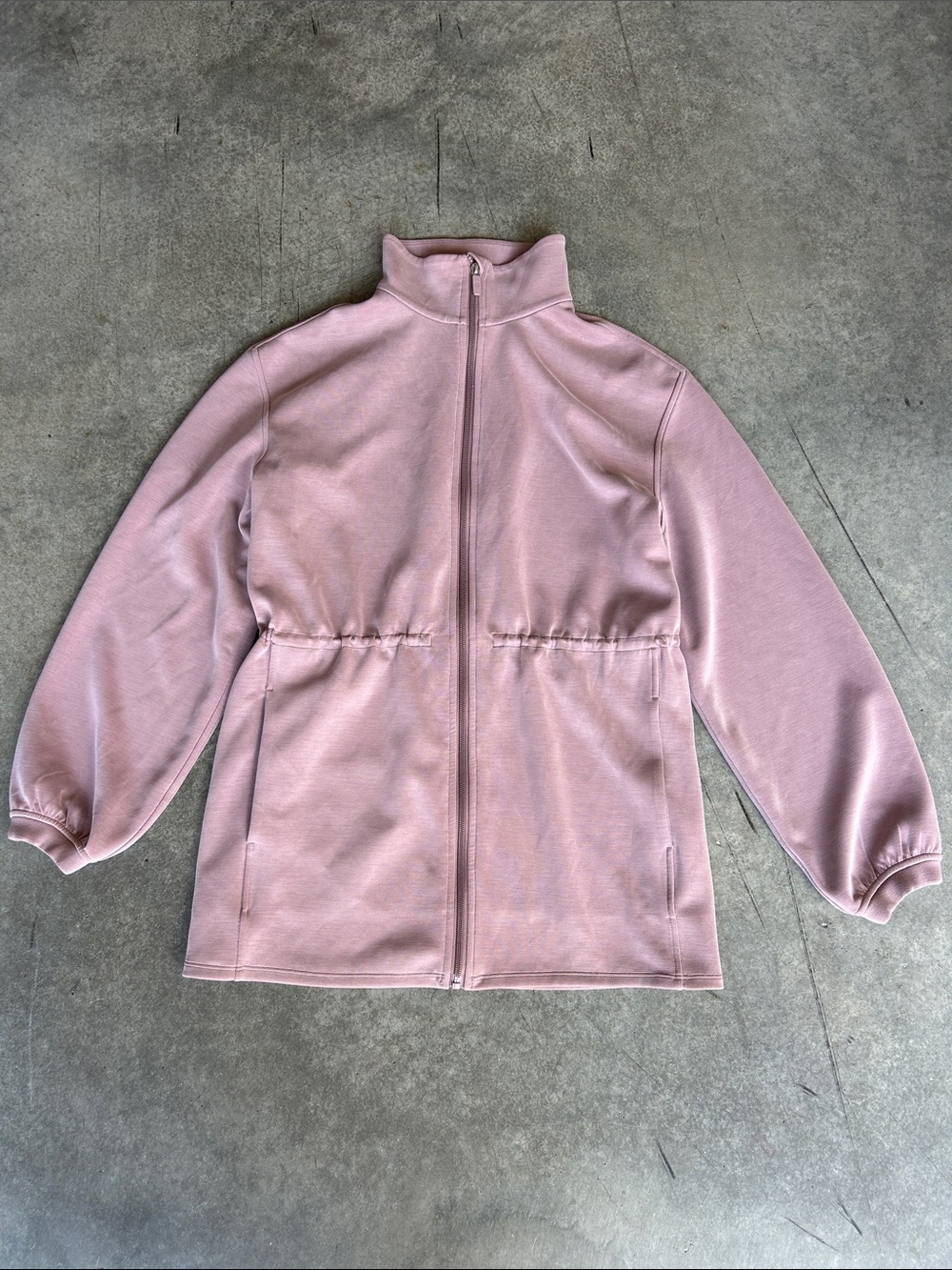Lululemon Softstreme Cinch-Waist Full-Zip Jacket Dusty Pink Size L
